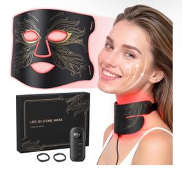 LED Red Light Therapy Mask Face & Neck / Máscara LED Cara y Cuello