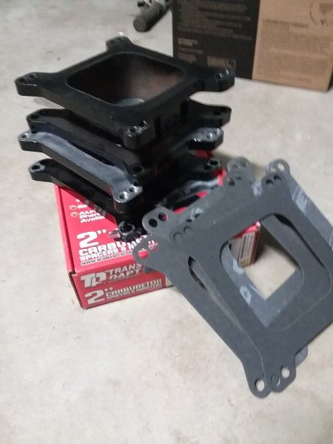 Trans-dapt 2" Spacers 4 Barrel Carburetor (3) Gaskets