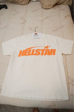 Hellstar Shirt White Orange Sz L
