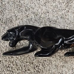 Ceramic Black Panther Statue