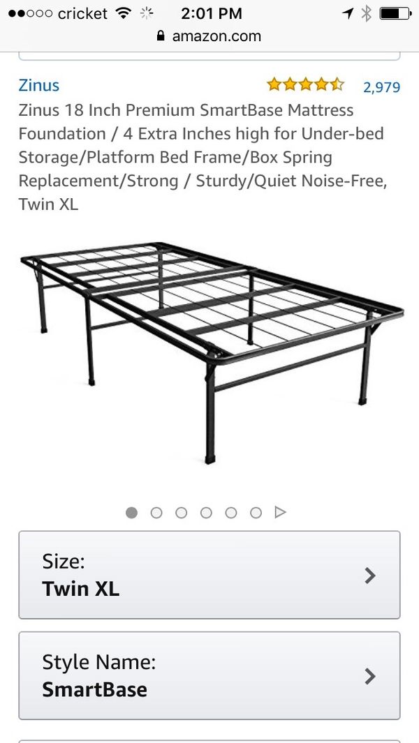 Zinus Xl Twin Mattress Platform 18 High For Extra Storage Under Bed Open In The Continue To Mobile Website