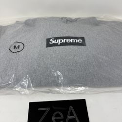 Supreme Box Logo Hooded Sweatshirt Size M Heather Grey Bogo Hoodie 2025