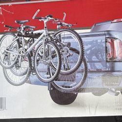 Hyper Tough 120lb Hitch-Mounted Folding 4-Bike Carrier Fits All Vehicles 1.25-2in Hitches