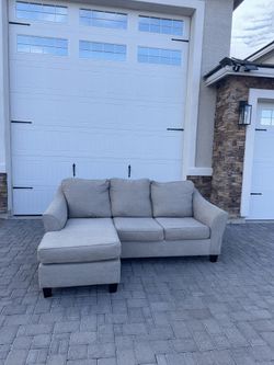Grey Sectional With Reversible Chase