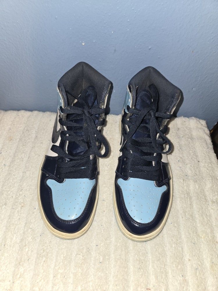 Nike Air Jordan Retro 1 High OG Blue Basketball Sneakers