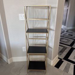 Modern Shelves Multi Use Black And Gold 