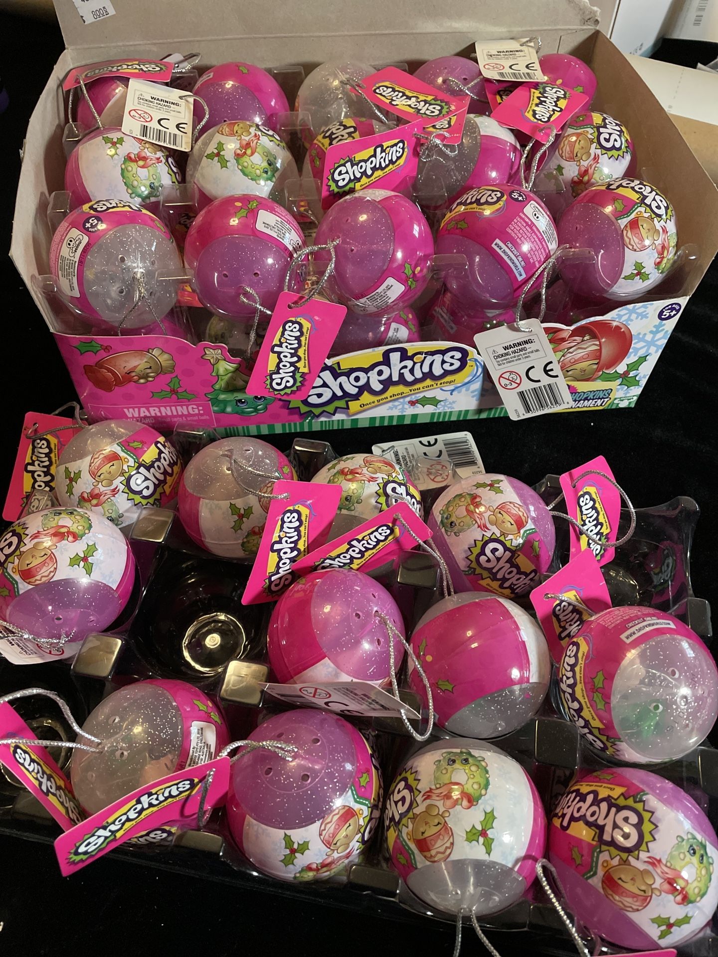 Lot Of 3 Shopkins Holiday Bauble Ornaments!