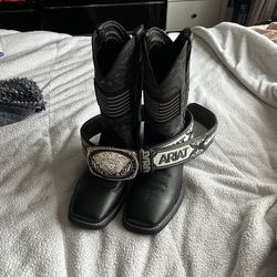 Ariat boots and belt