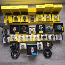 Invicta, Nixon, Caravelle, and TechnoMarine ,VInce.