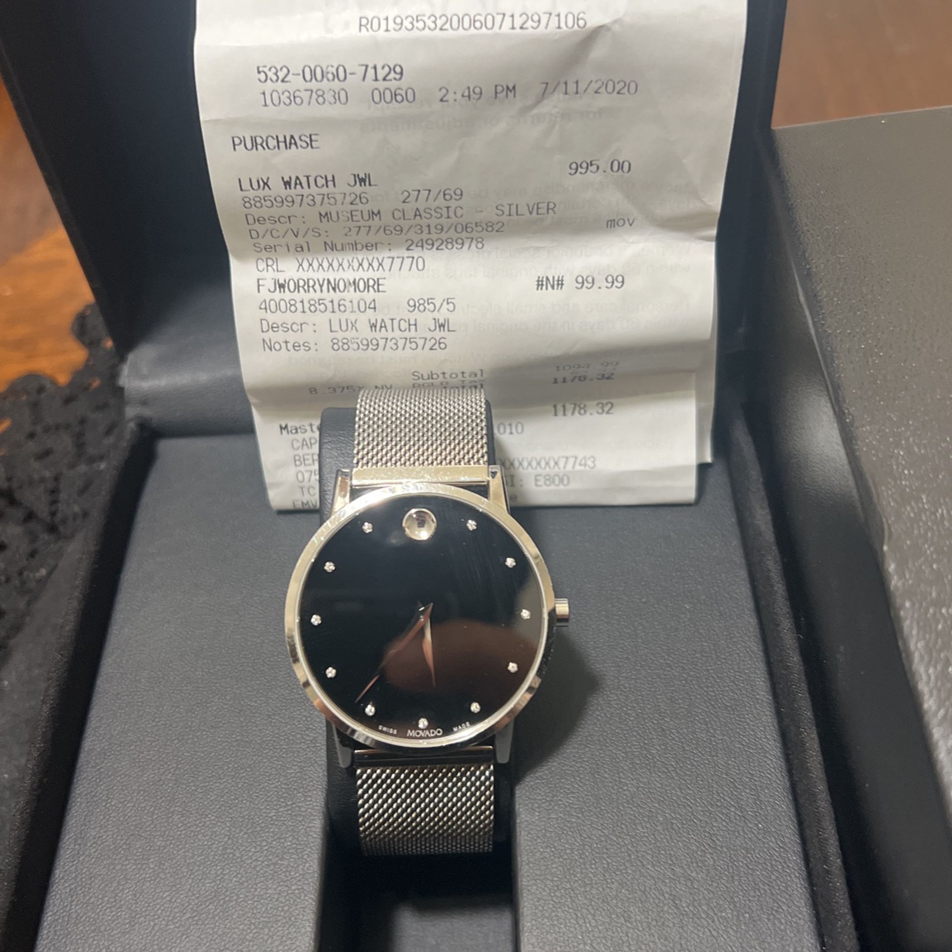 Movado Watch Men’s $750 OBO