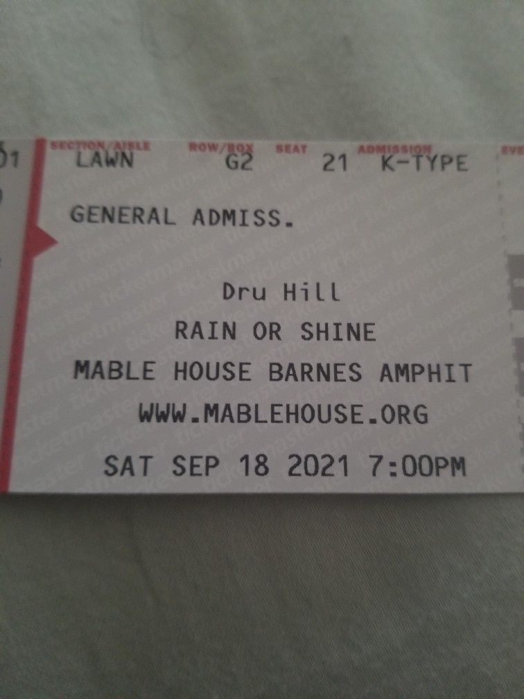 Concert Tickets - Dru Hill, Silk and Next