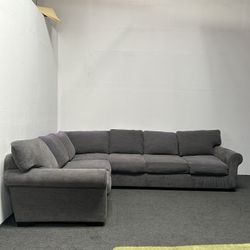 Living Spaces 2 Piece Sectional Couch - We Can Deliver
