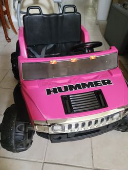 Pink hummer cheap power wheels