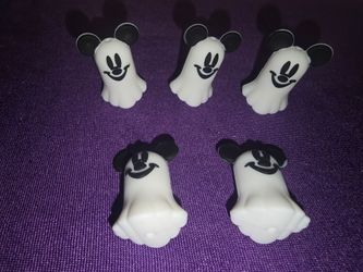 Mickey Mouse Halloween Ghost Silicone Focal Beads