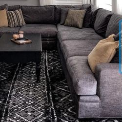 Cindy Crawford Home 6 Piece Sectional Grey 
