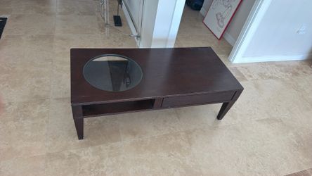 Solid wood coffee table