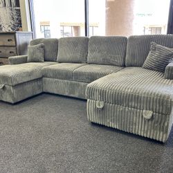 Sleeper Sectional With Storage