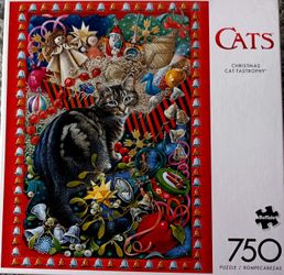 NEW Christmas Cat Jigsaw Puzzle
