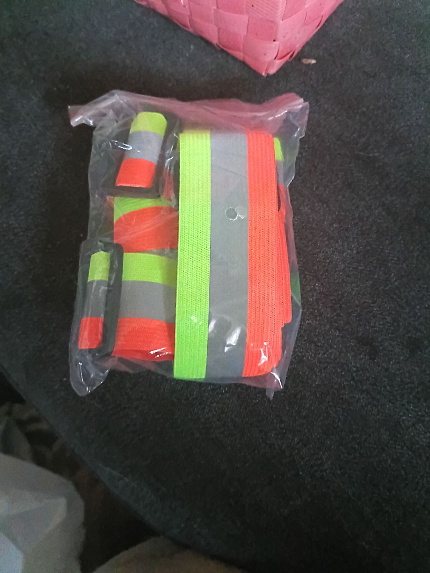 Construction worker vest straps