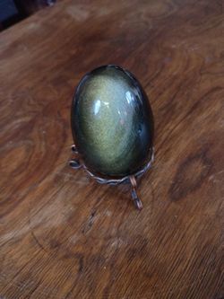 Gold Sheen Obsidian Egg