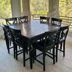 High Top Kitchen Table With 8 Chairs 