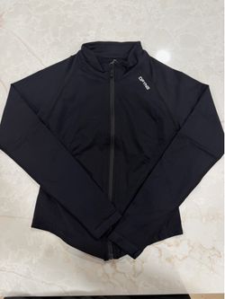 DFYNE Women’s Black Zip-Up Athletic Jacket Size Small | Gym Workout Activewear