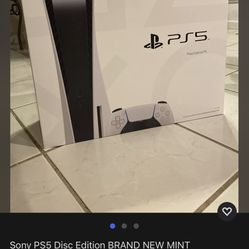 Sealed Sony PS5, Brand New, Ready to Pickup  & Cash