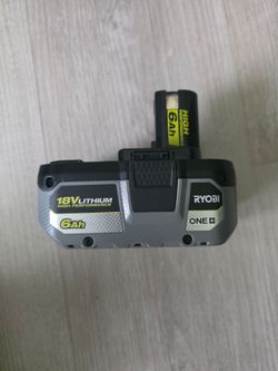 Ryobi 18v  6ah high performance battery