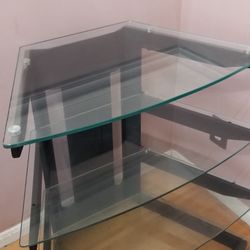 4 Shelf Glass Tv Stand 