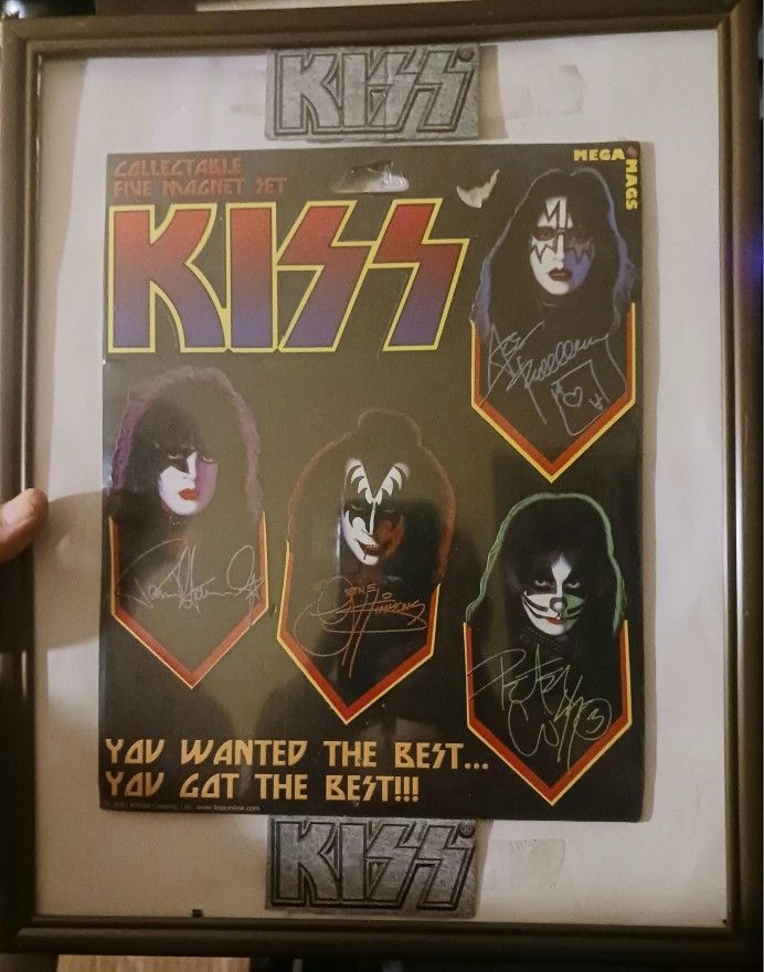 Really Cool Lot Of 4 Vintage KISS Collectables & Stars Wars Metal Sign Wall Decor