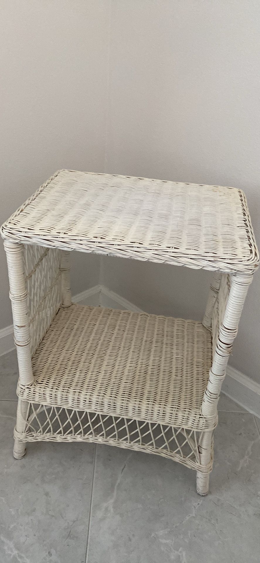 Wicker Side Table