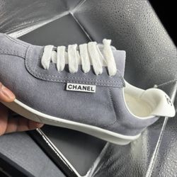 CHANEL Sneakers Navy suede - 41 women’s worn Twice.