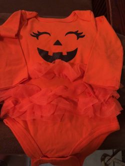 Pumpkin onesie costume