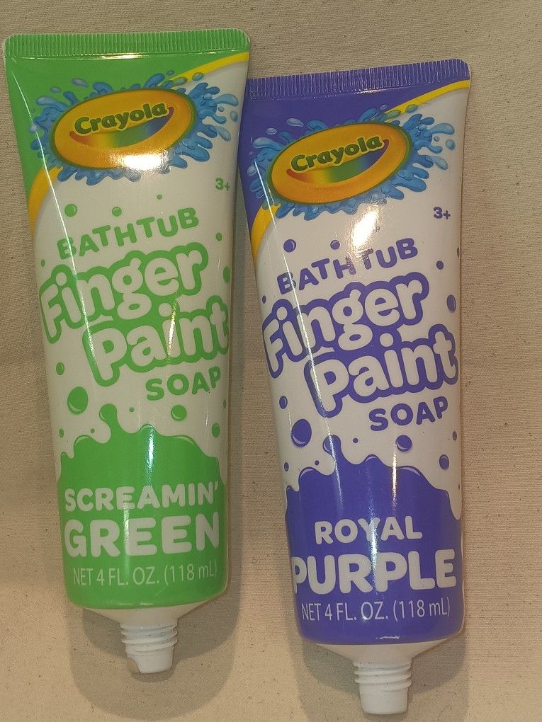 Finger Paint Soap - Green & Purple