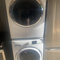 GE Electric Front Load Washer And Dryer Set Stackable