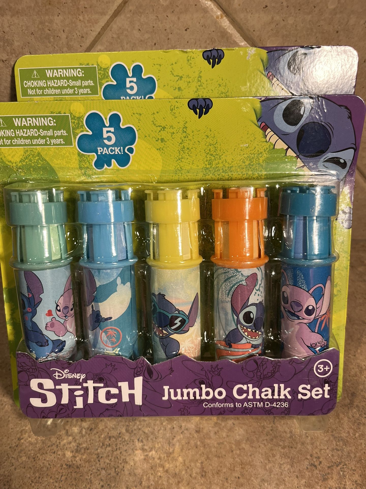 NEW Disney Stitch Jumbo Chalk 5 pc Sets Sold Separately