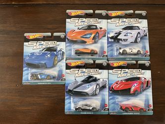 Hot Wheels premium Speed Machines complete set of 5