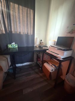 Black desk