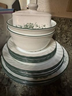 Corning Corelle Callaway Ivy Dinner Plate, Salad Plate, Cereal Bowl, Saucer