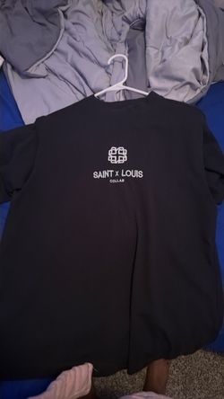 Saint x Louis Collab Black Graphic T-Shirt