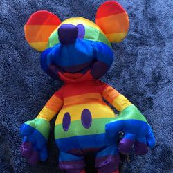 Mickey Mouse Rainbow Plushy