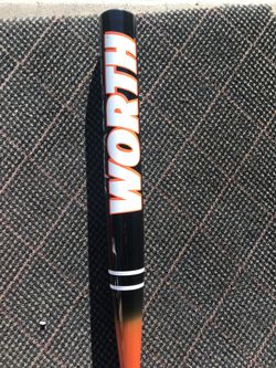 Worth Mayhem M75 Jeff Hall Softball bat 34/28.5