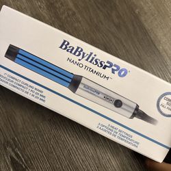 BaBylissPRO Nano Titanium Curling Wand 1" 3 Heat Settings