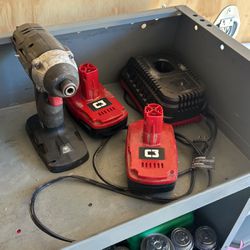 Craftsman Impact Drill With 2 Batteries And Charger
