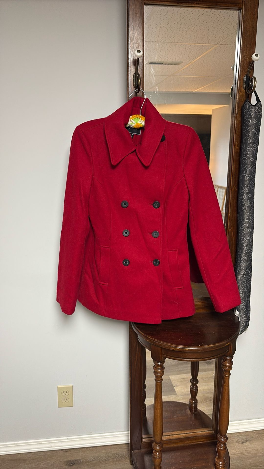 Red Wool Jacket X Small