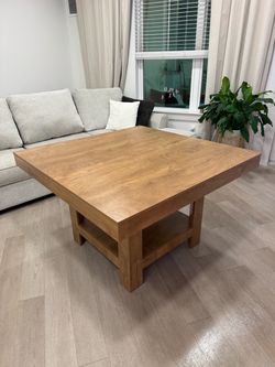 Square Solid Wood Dining Table