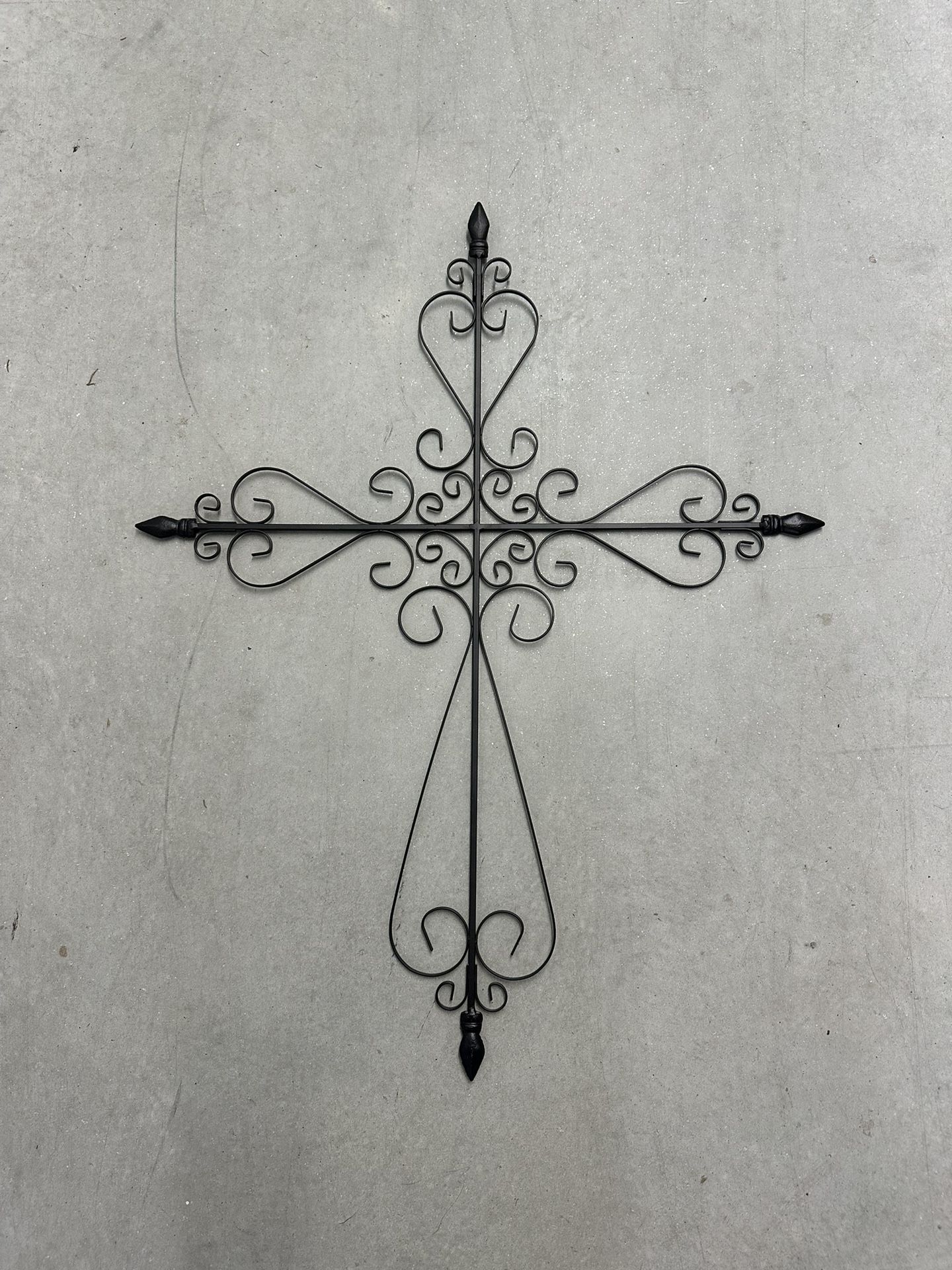 Black Wrought Iron Cross
