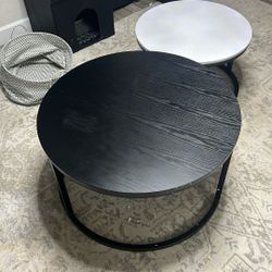 Black And White Nesting Coffee Table