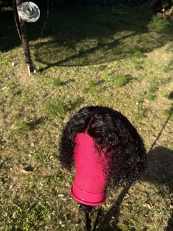 10” Deep Wave Curly Half Wig – Wear & Go, Glueless, 100% Human Hair (Ready to Wear)