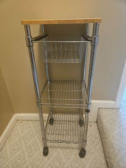 3-Tier Metal Storage Cart